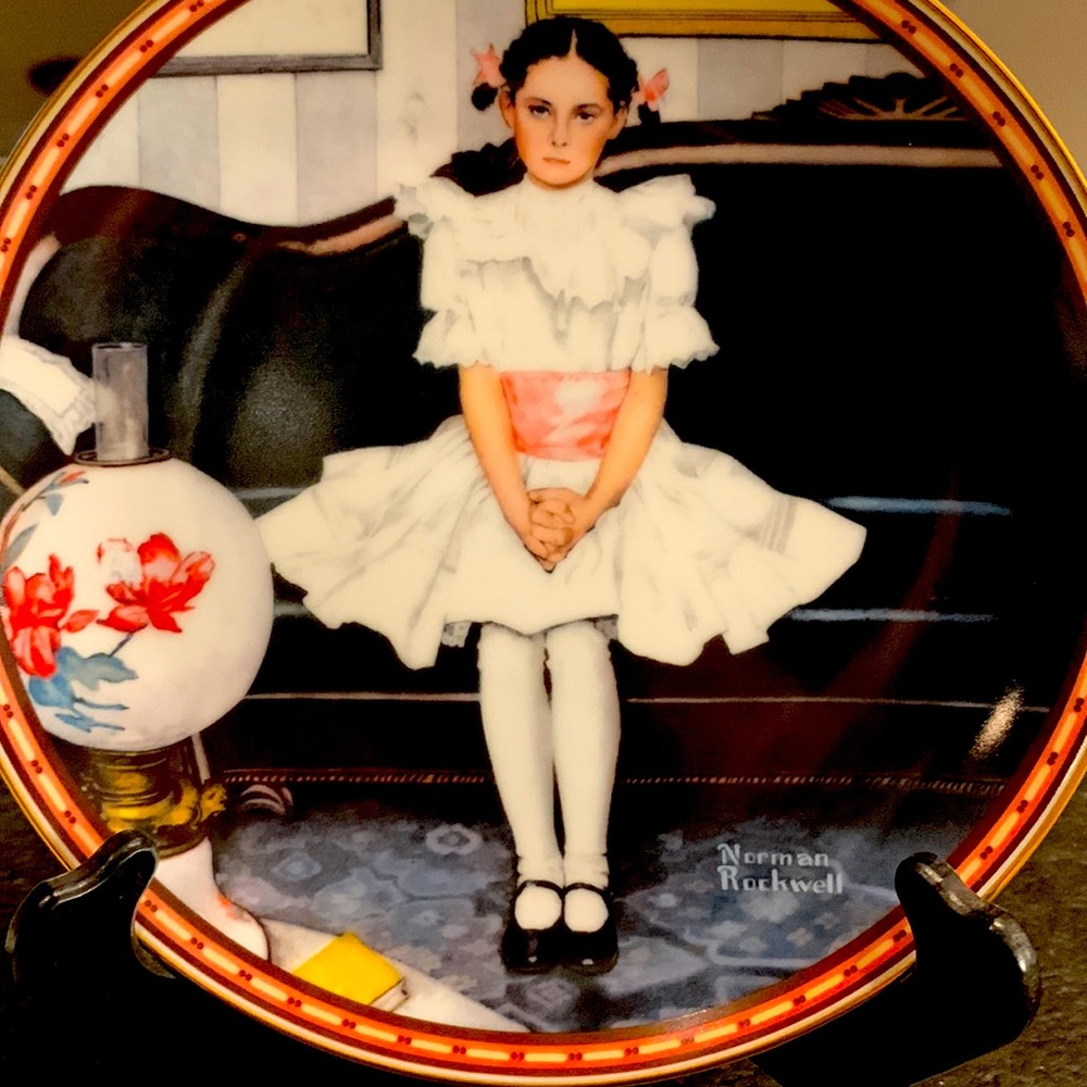 Norman Rockwell vintage plate